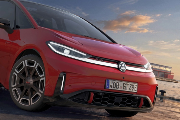 Detail na prednú časť modelu Volkswagen ID.3 GTI