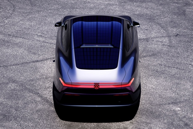 Volkswagen Mission Efficiency pri pohľade zozadu