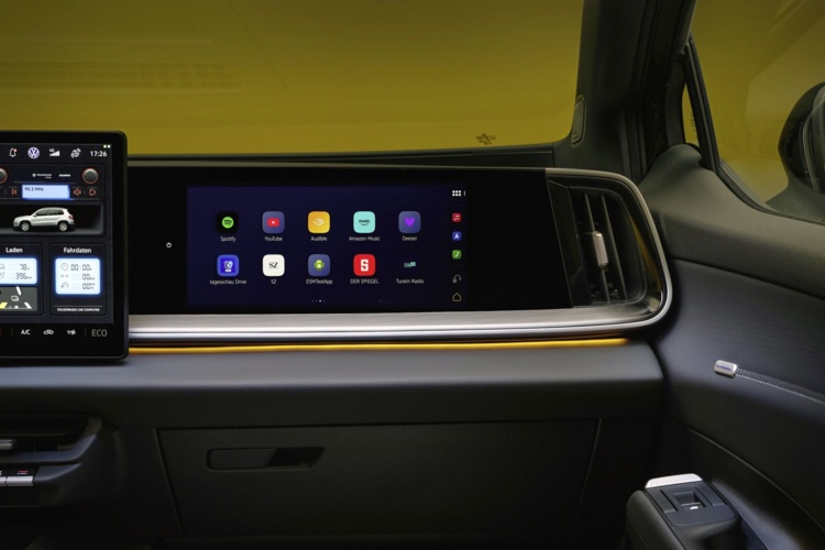 Displej spolujazdca modelu Volkswagen ID. Tiguan