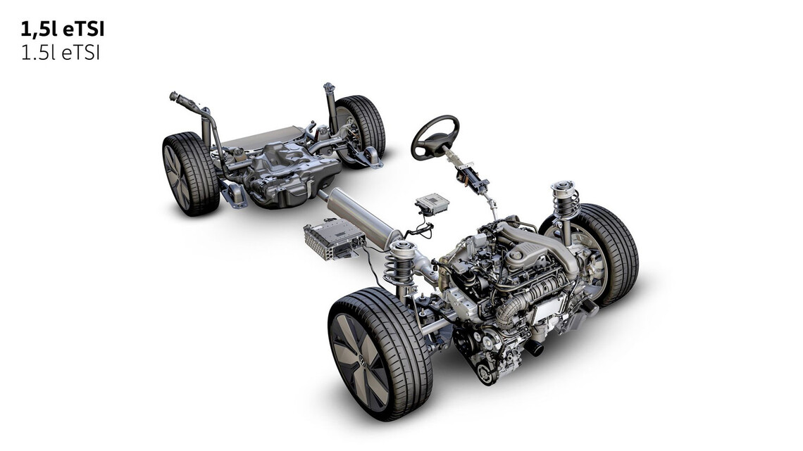 Technický obrázok s podvozkom a motorom auta