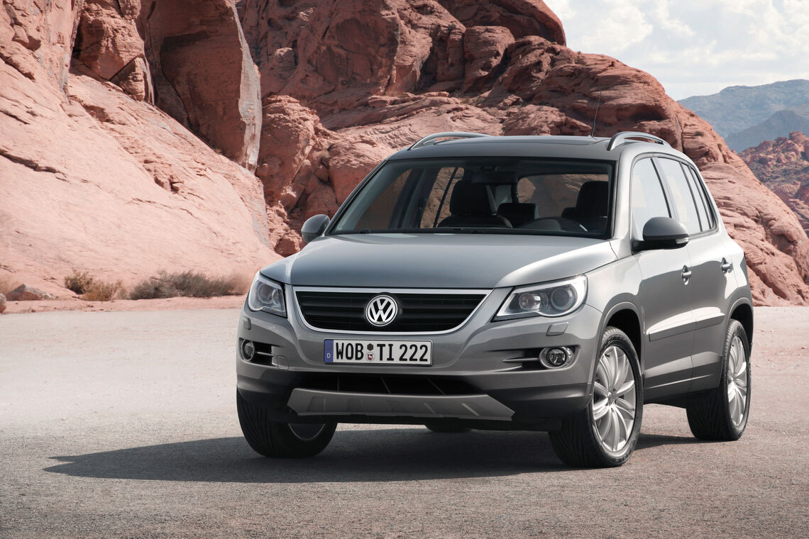 Prvý sériový Tiguan prišiel v roku 2007. Na fotografii je verzia Track & Field. Foto: Volkswagen AG.