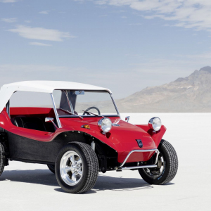 This beach buggy called Meyers Manx has been developed in the 19
